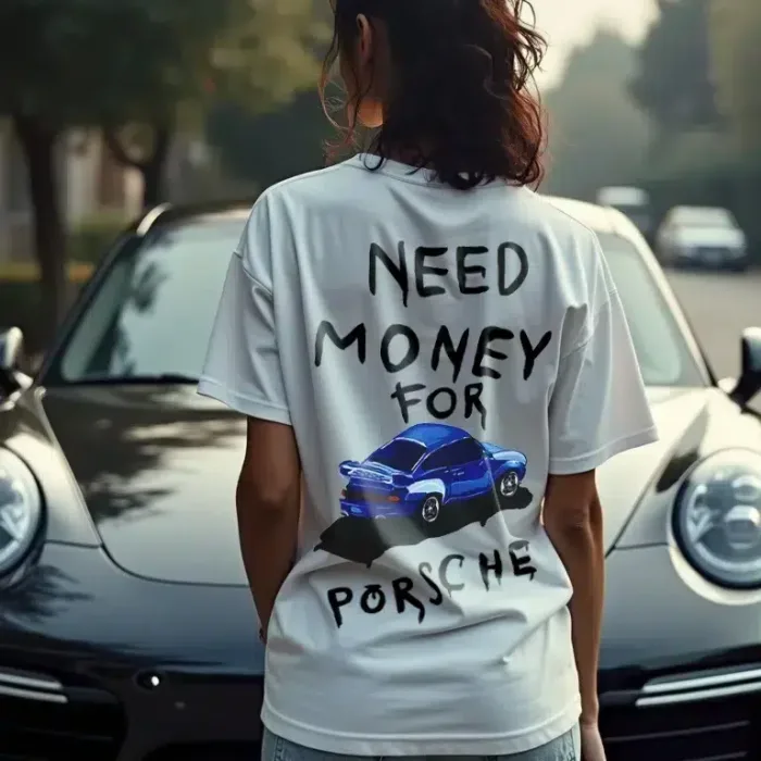 Дамска Tениска Need Money for Porsche
